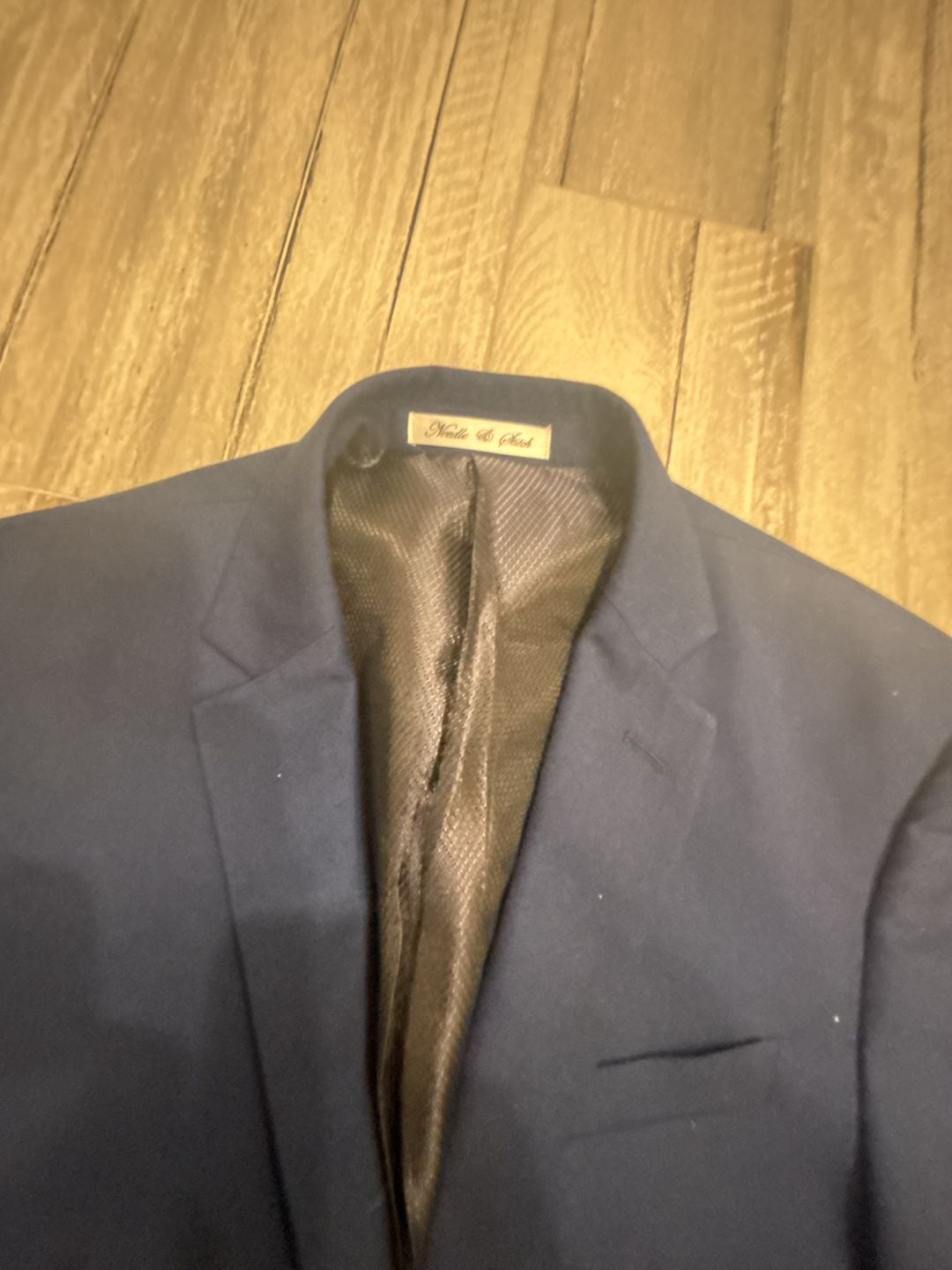 Noodle & Stitch Navy Wool Suit Jacket and Pants 3