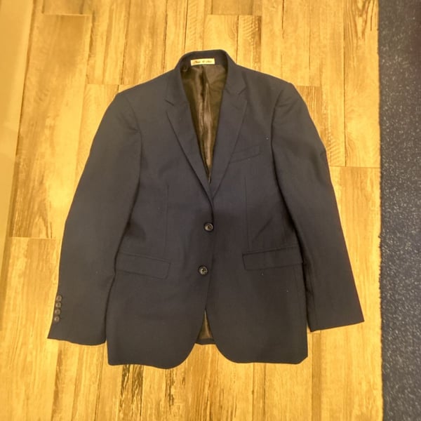 Noodle & Stitch Navy Wool Suit Jacket and Pants