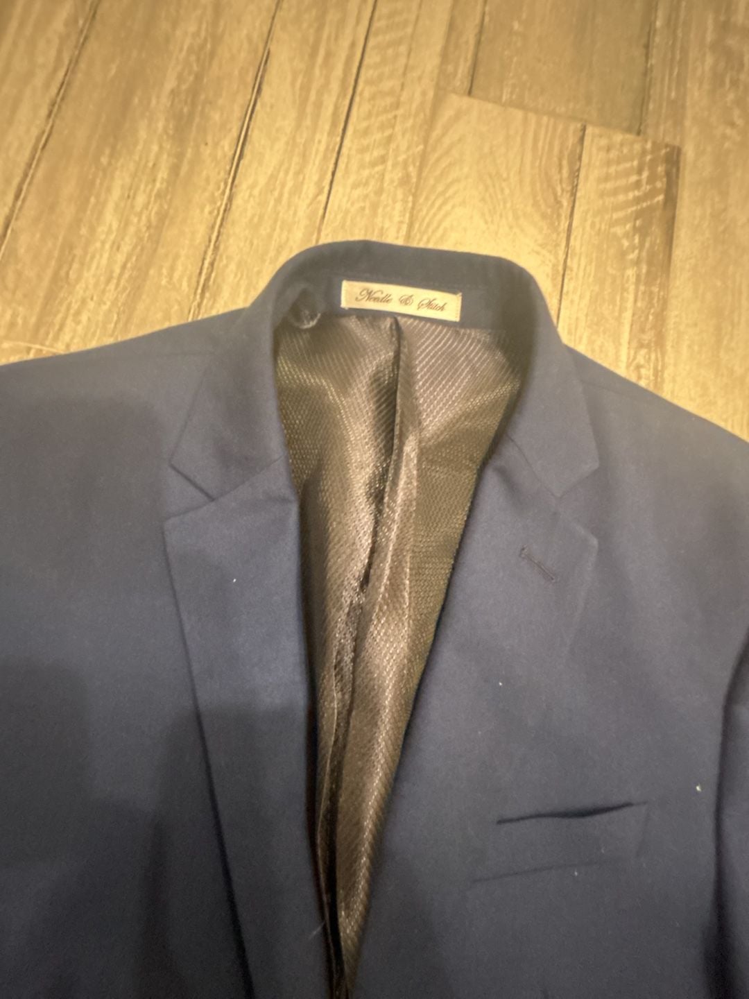 Noodle & Stitch Navy Wool Suit Jacket and Pants 2