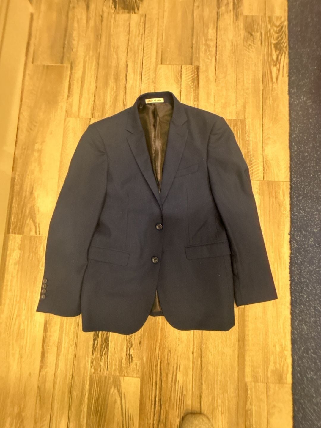 Noodle & Stitch Navy Wool Suit Jacket and Pants 4