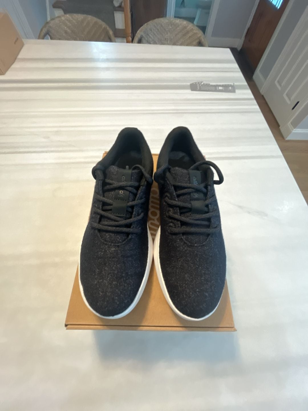 Allbirds Men's Wool Runner Go Black Sneakers with Box 4