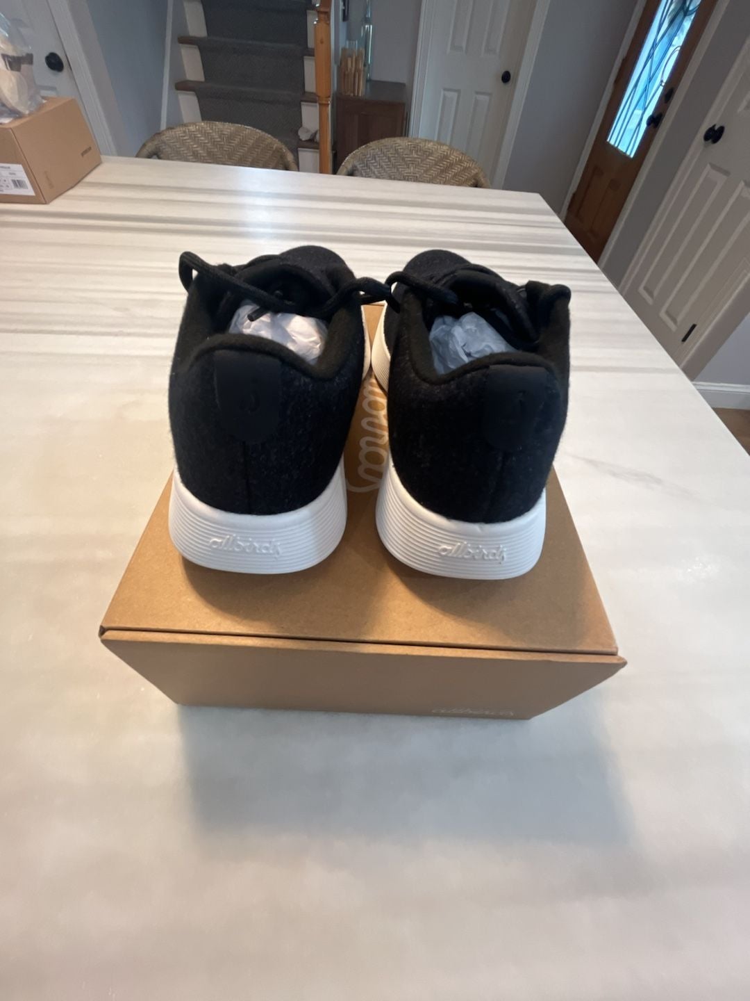 Allbirds Men's Wool Runner Go Black Sneakers with Box 6
