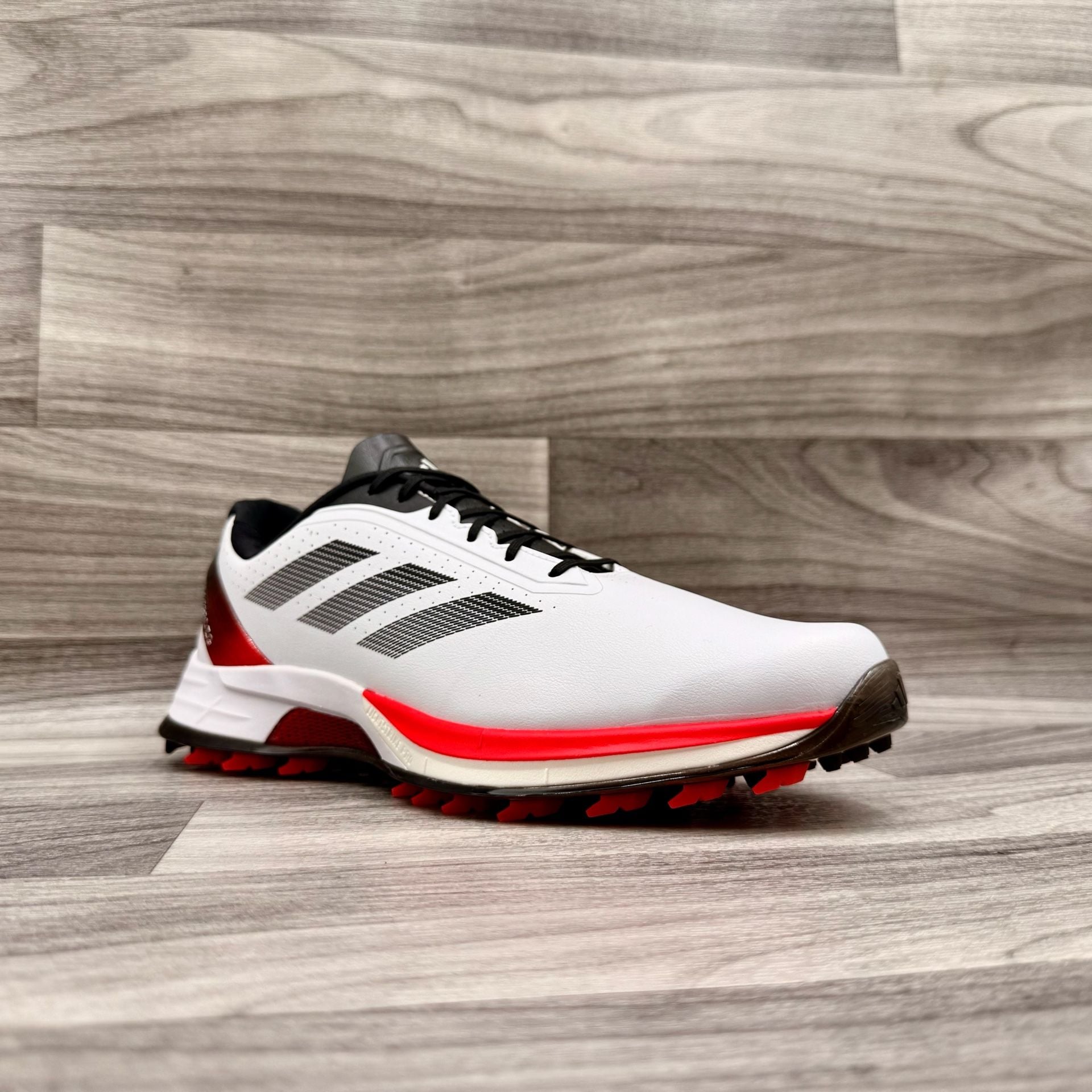 Adidas Adizero ZG Spikeless Golf Shoes White/Red/Black Men’s 9.5 2