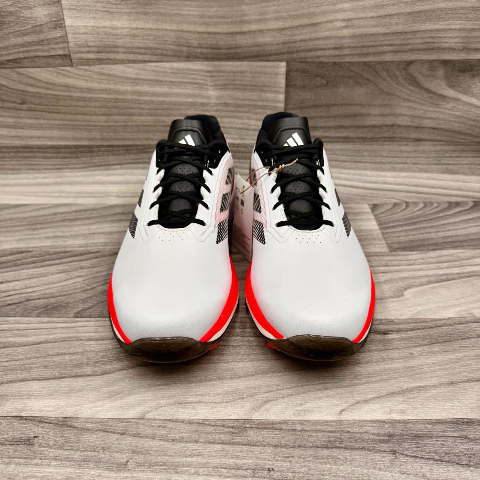 Adidas Adizero ZG Spikeless Golf Shoes White/Red/Black Men’s 9.5 5