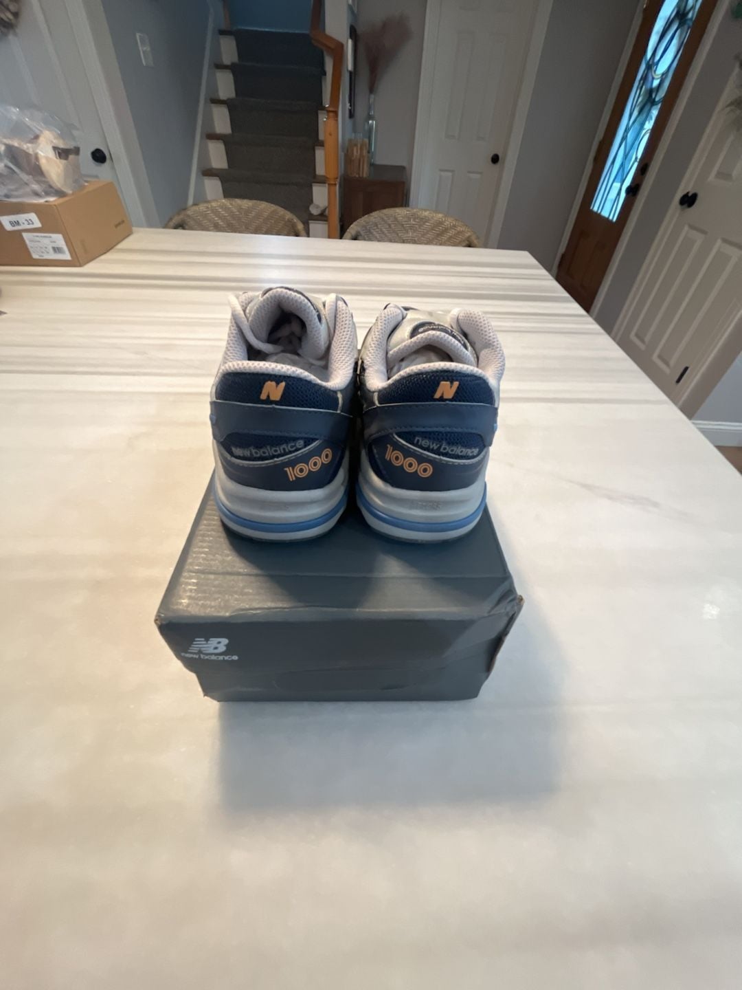 New Balance 1000 Vintage Indigo Light Silver Metallic Sneakers 7