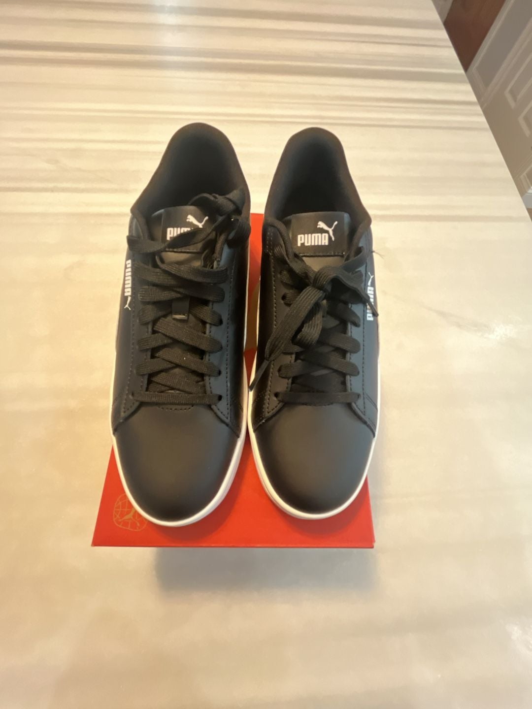 Puma Smash 3.0 L Black White Sneakers Size 7.5 7