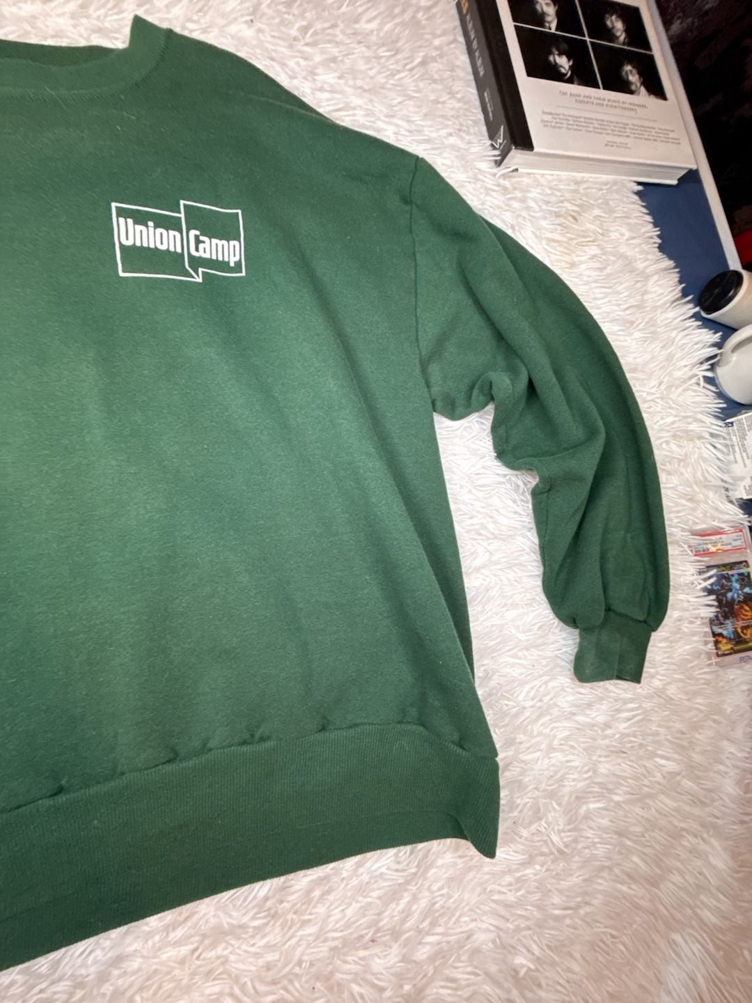 Vintage Union Camp Dark Green Crewneck Sweatshirt Large 4