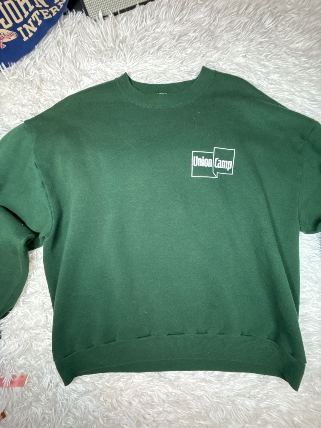 Vintage Union Camp Dark Green Crewneck Sweatshirt Large 5