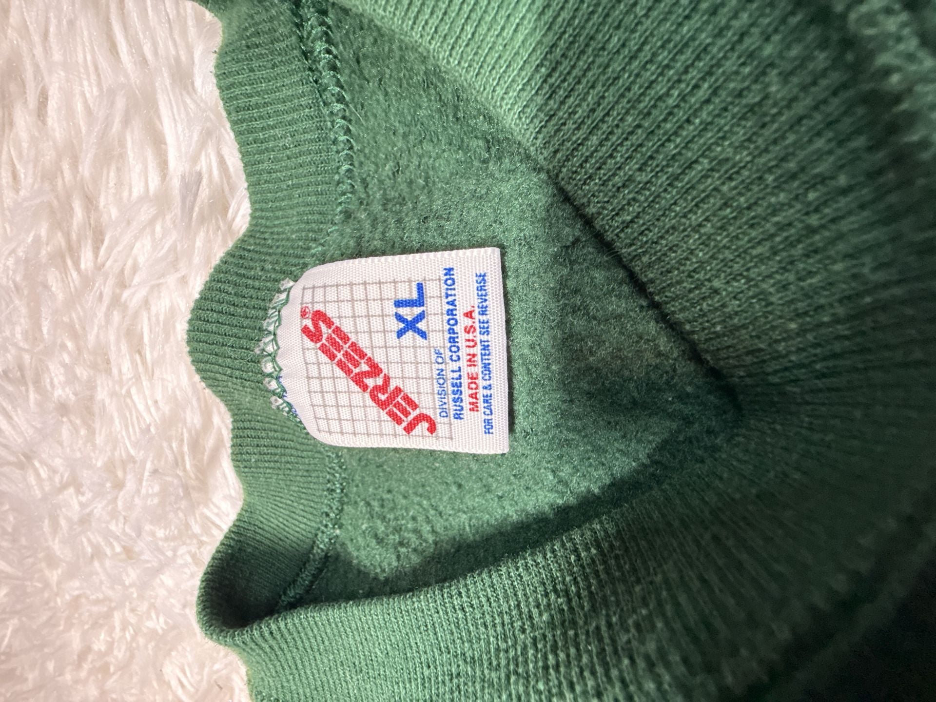 Vintage Union Camp Dark Green Crewneck Sweatshirt Large 8