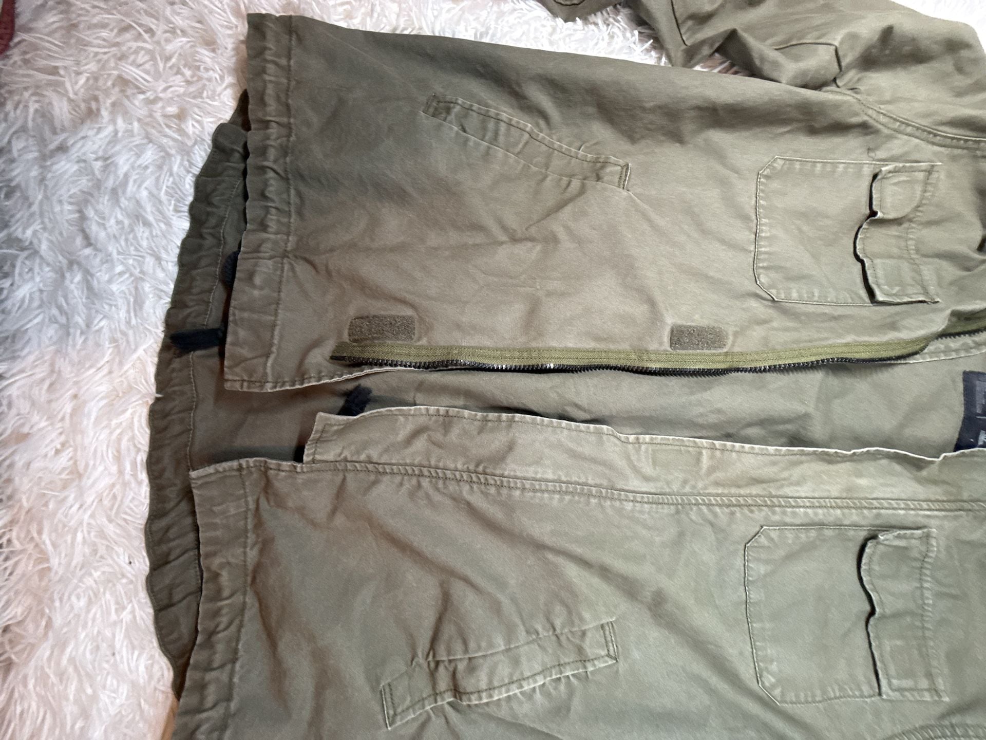 Divided Olive Green Utility Field Jacket with Hood 6