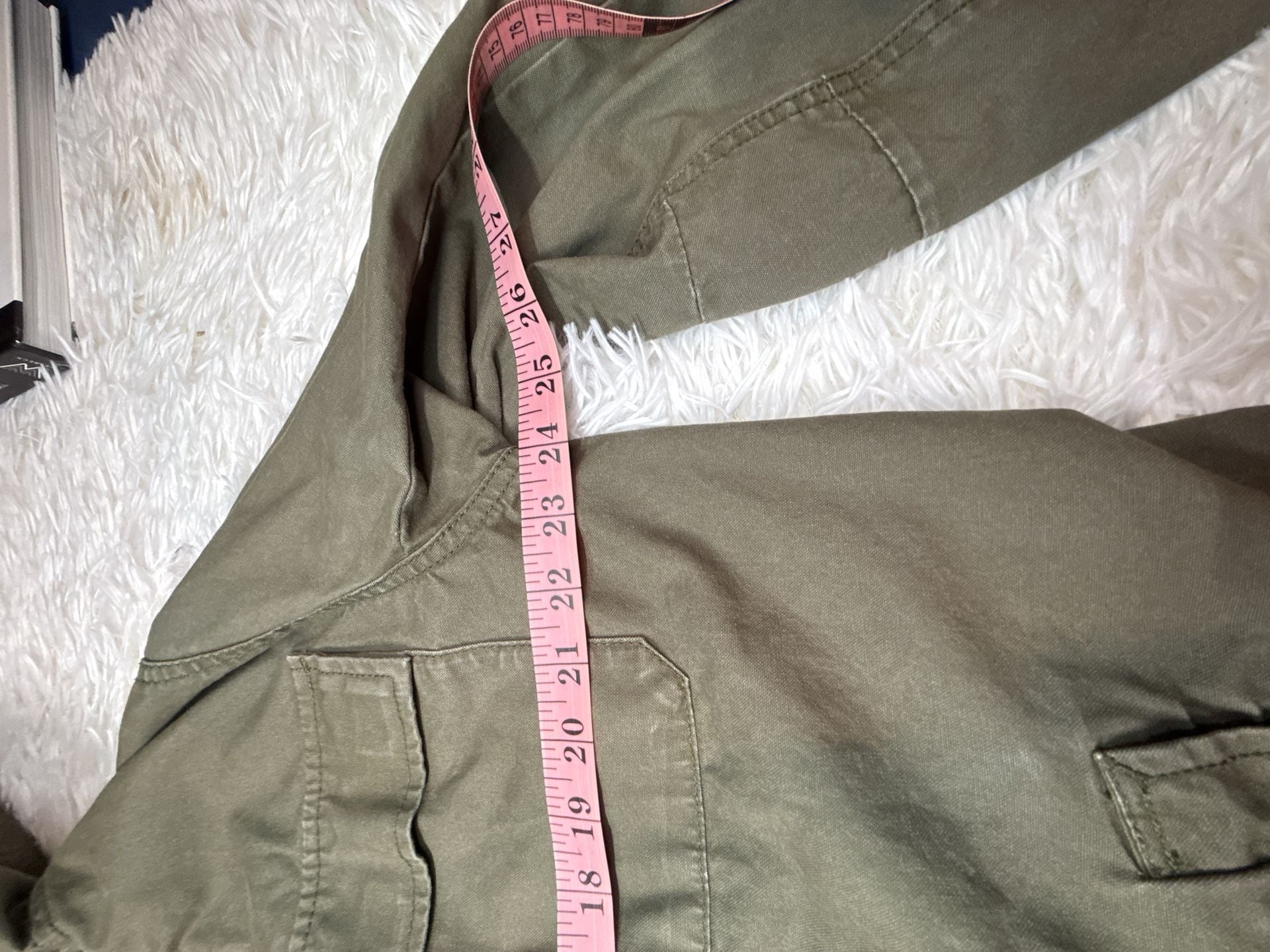 Divided Olive Green Utility Field Jacket with Hood 9