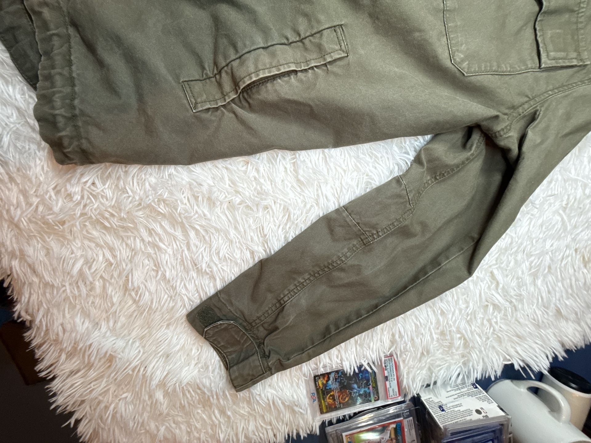 Divided Olive Green Utility Field Jacket with Hood 8