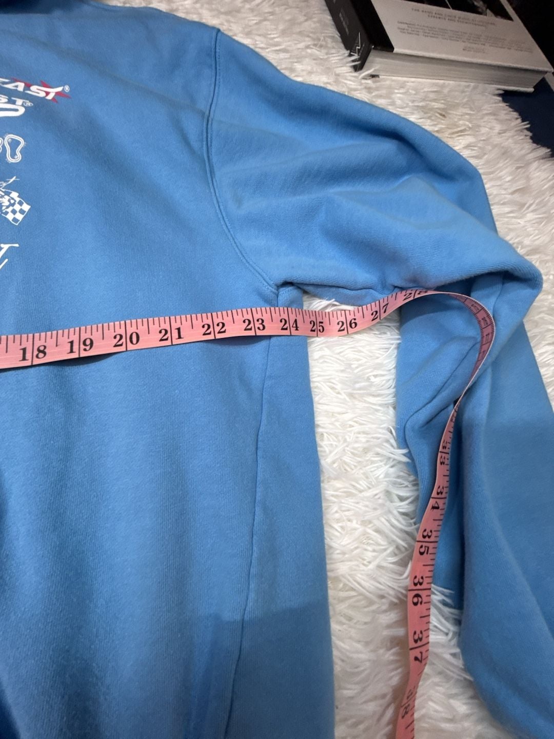 MrBeast Motorsports Blue Pullover Hoodie with Chest Graphics 7