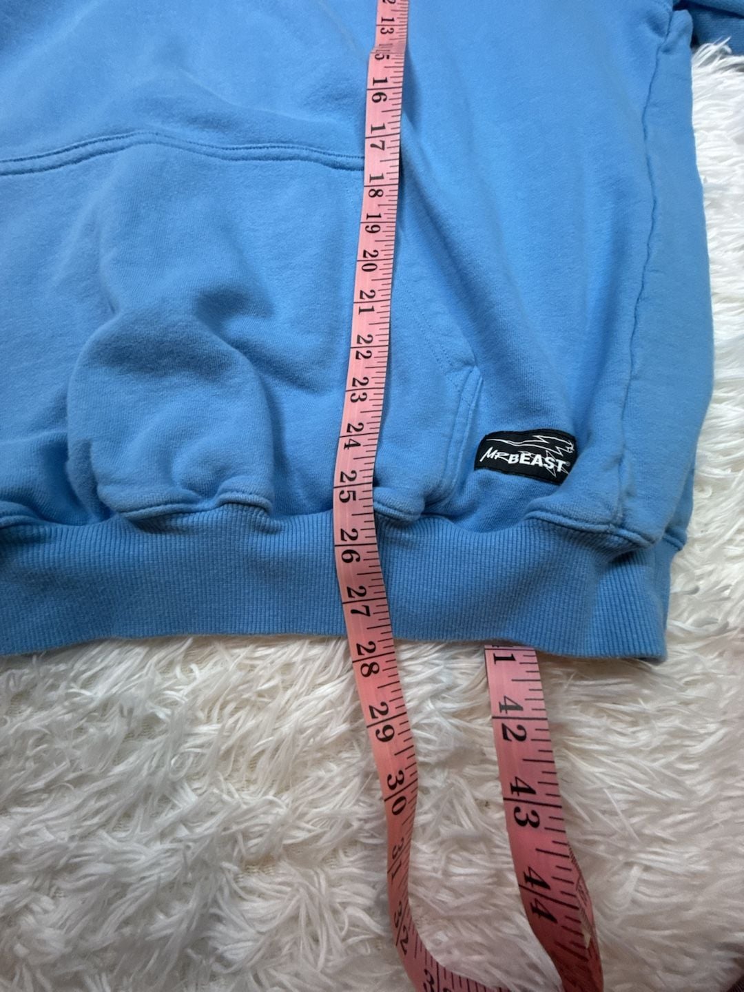 MrBeast Motorsports Blue Pullover Hoodie with Chest Graphics 8