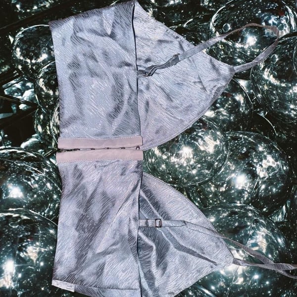 Silver Shine Bralette Top