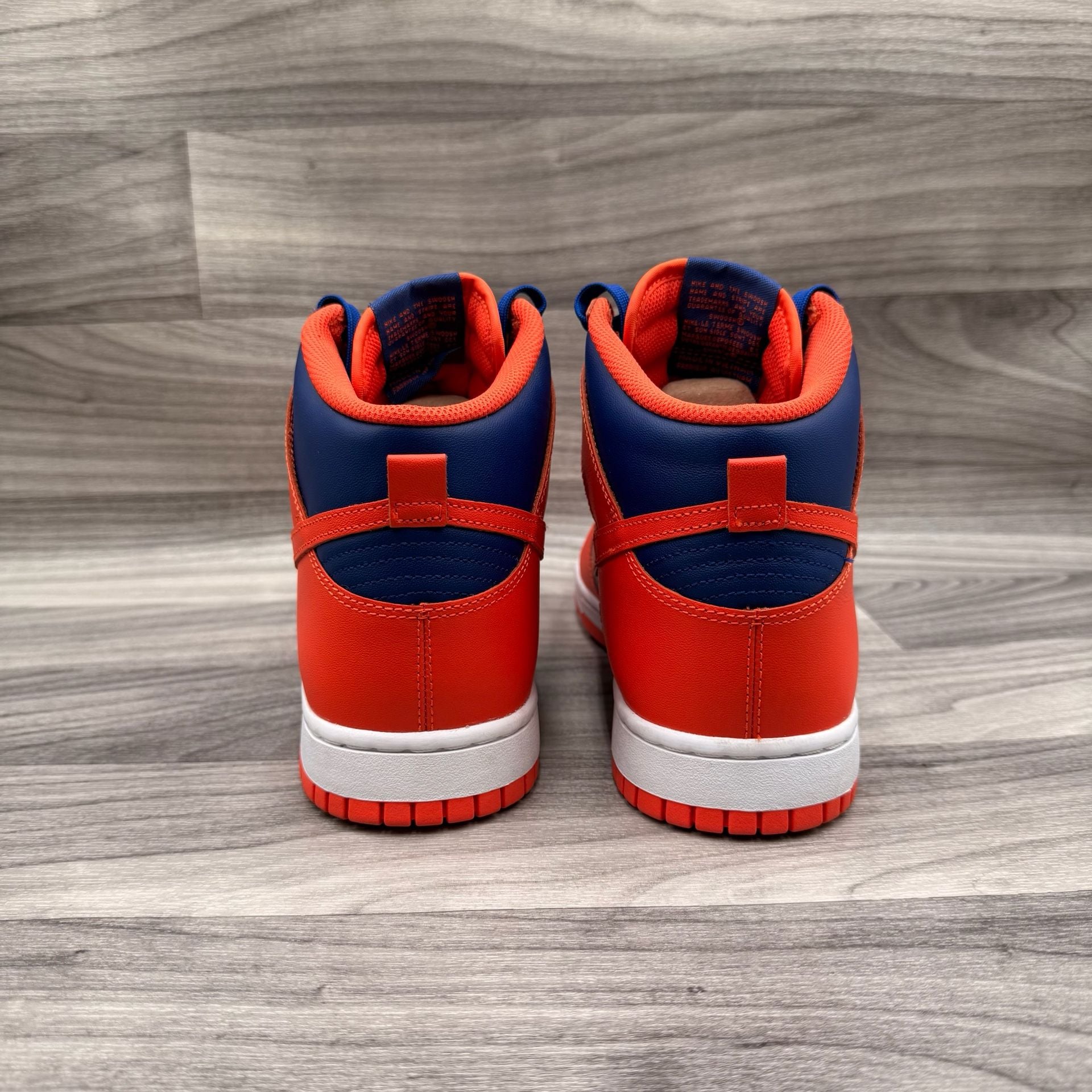 Nike Dunk High Retro 'Knicks' Men's Shoes Orange-Deep Royal DD1399-800 10