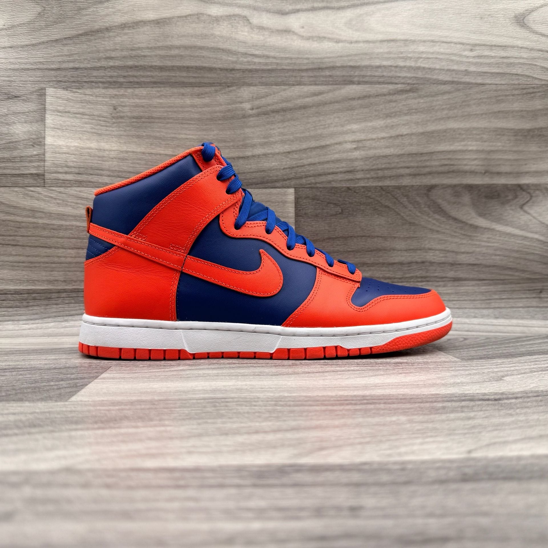 Nike Dunk High Retro 'Knicks' Men's Shoes Orange-Deep Royal DD1399-800 12