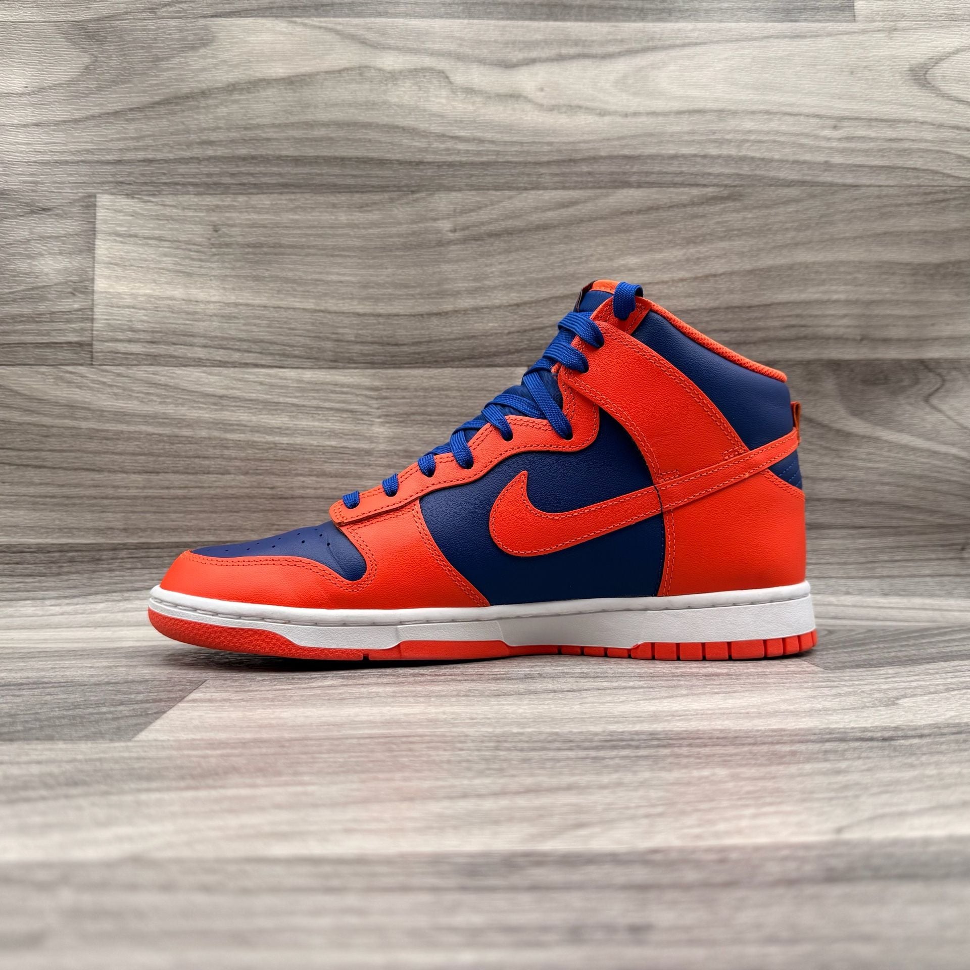 Nike Dunk High Retro 'Knicks' Men's Shoes Orange-Deep Royal DD1399-800 13