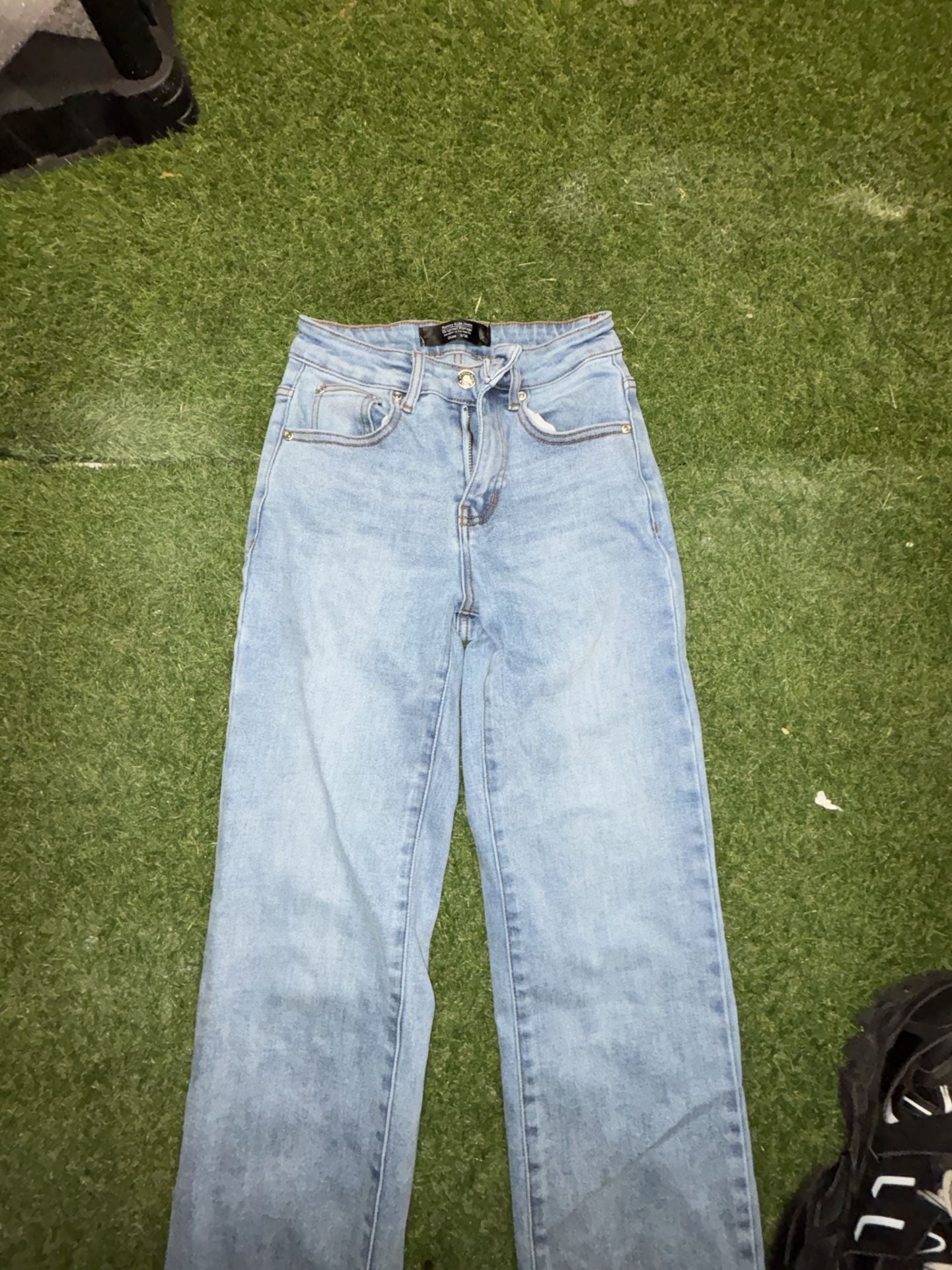 Monkey Ride Jeans Original Vintage Light Wash Straight-Leg Jeans 7