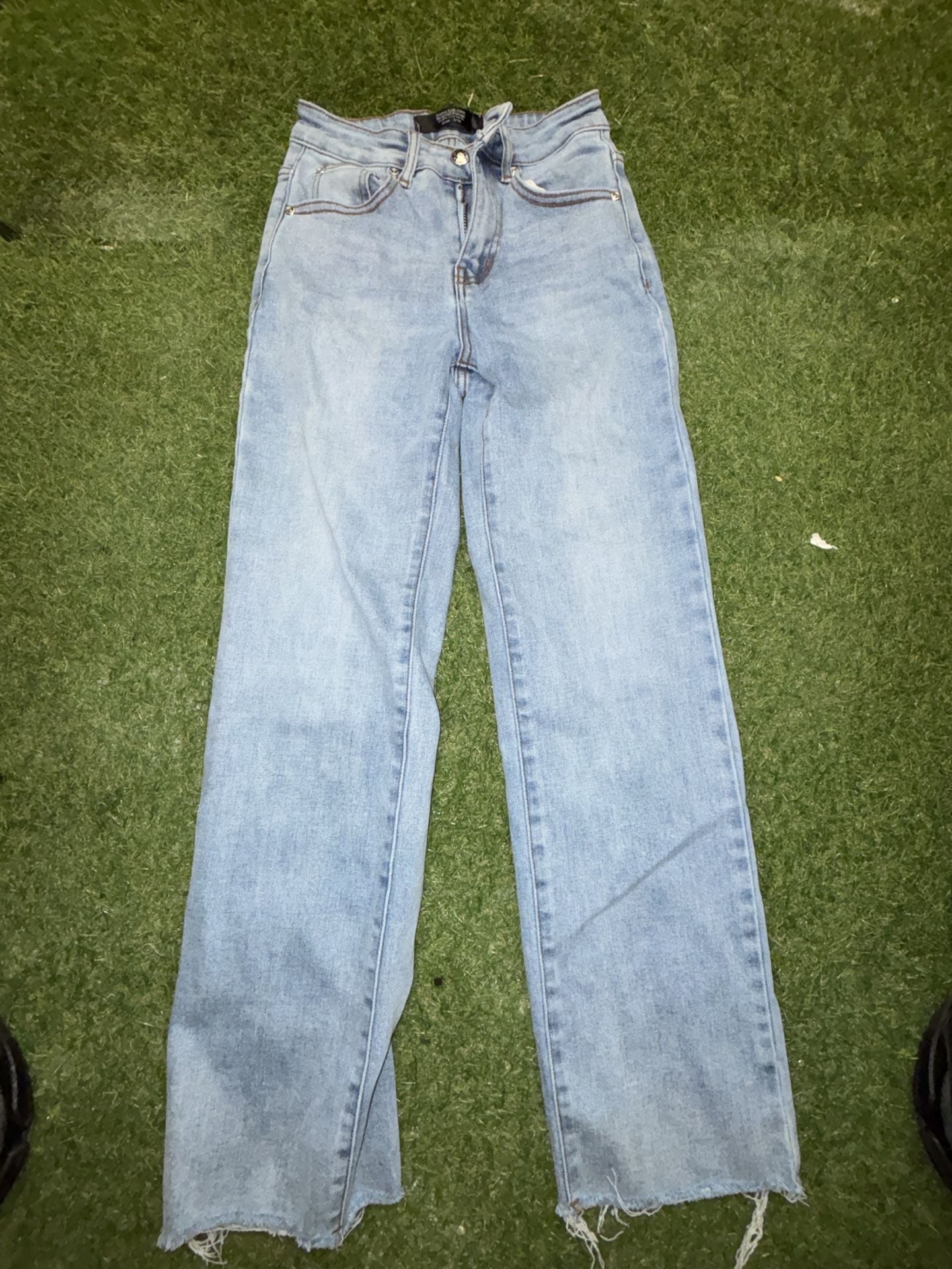 Monkey Ride Jeans Original Vintage Light Wash Straight-Leg Jeans 8