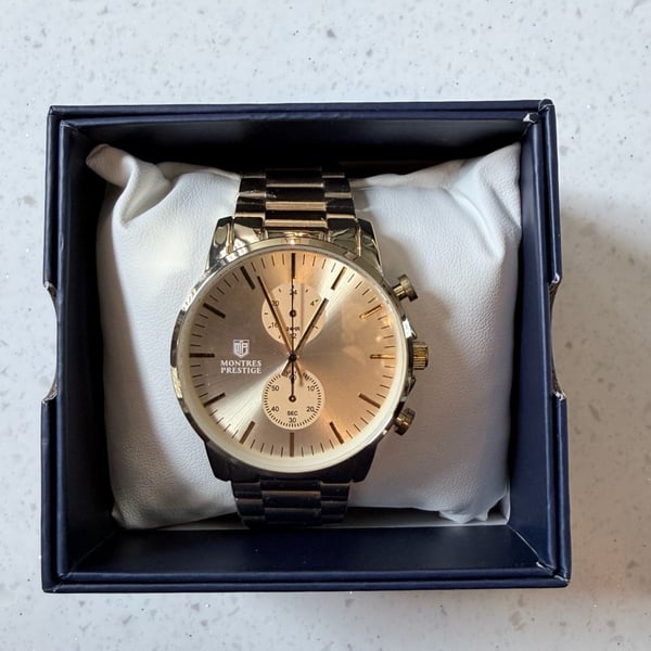 Montres Prestige Men's Watch 42mm Gold MPW-0123