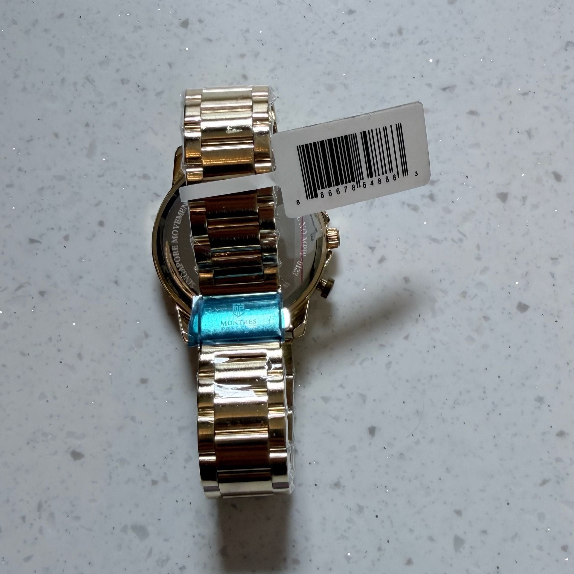 Montres Prestige Men's Watch 42mm Gold MPW-0123 6