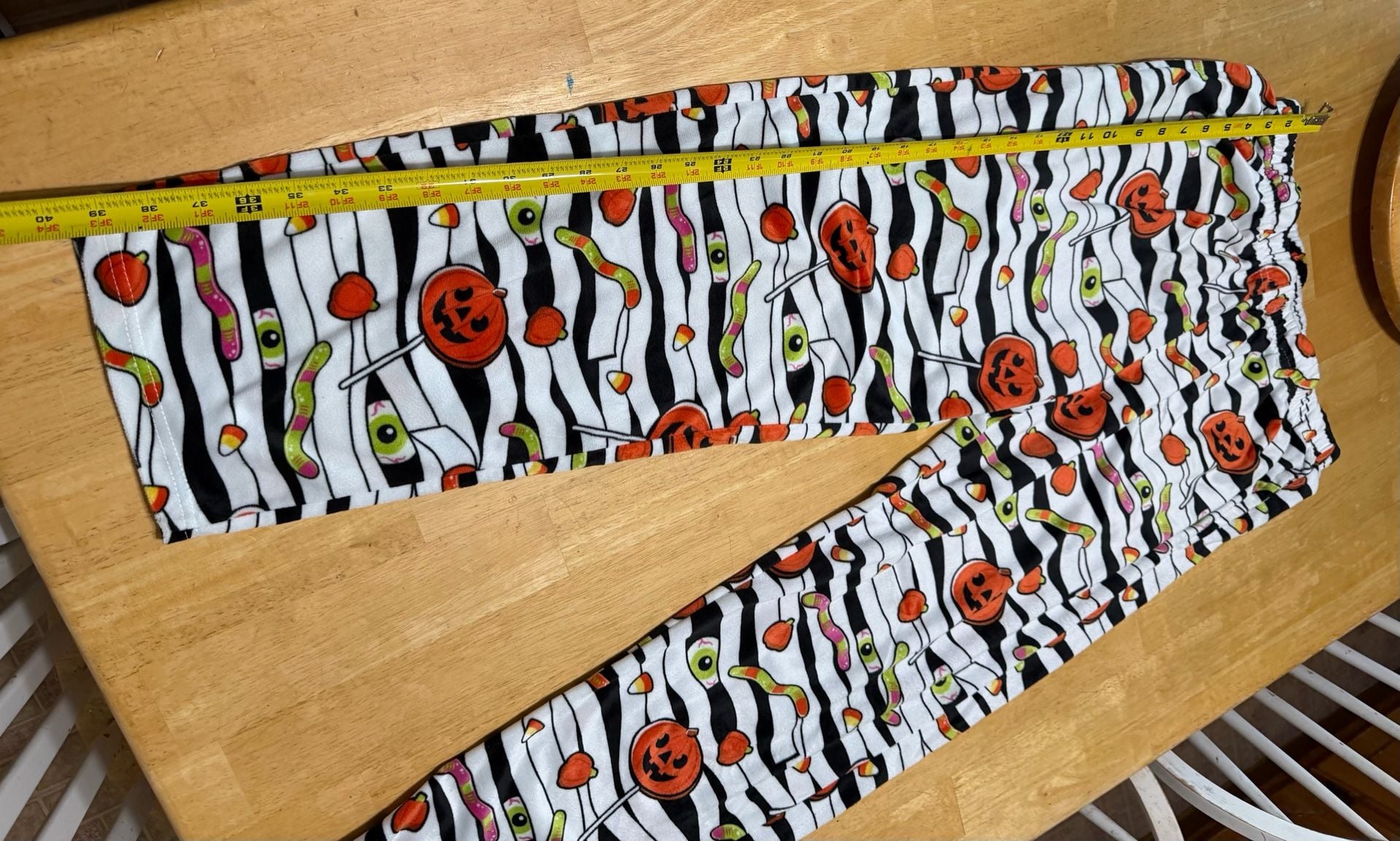 Happy Boxer Halloween Pumpkin Candy Corn Eye Ball Print Pajama Pants X-Large 4