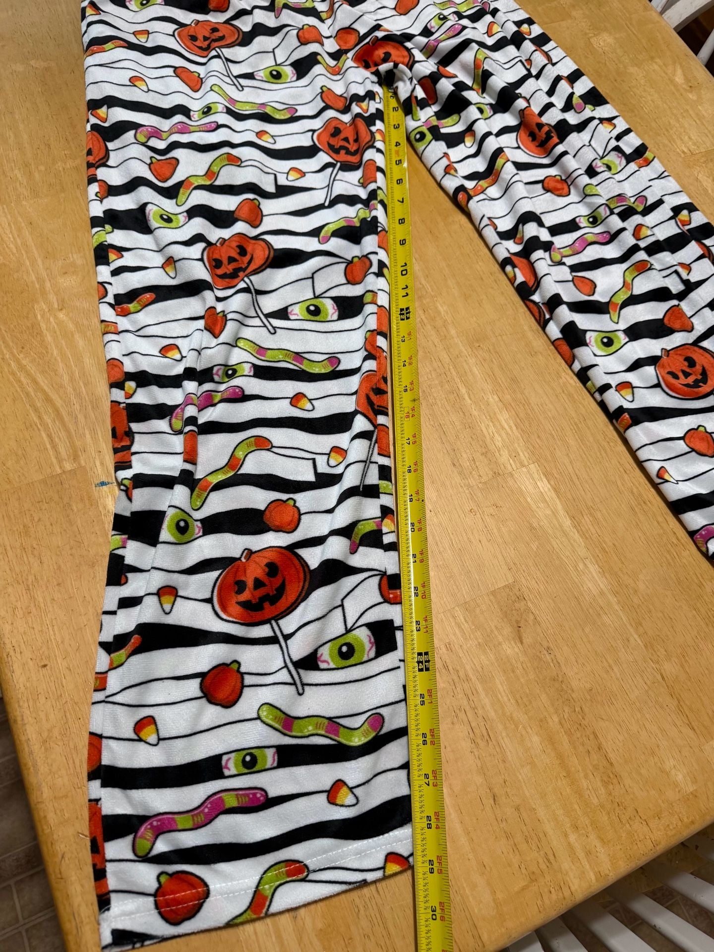 Happy Boxer Halloween Pumpkin Candy Corn Eye Ball Print Pajama Pants X-Large 5