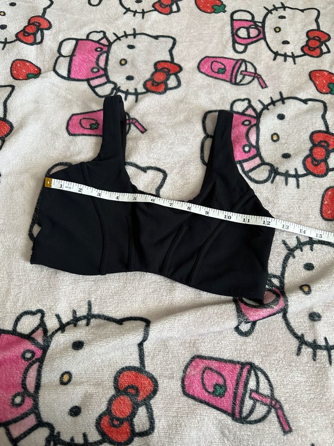 Black Athletic Activewear Set Including Ribbed Halter Crop Top, Sports Bra, and High-Waisted Biker Shorts 6