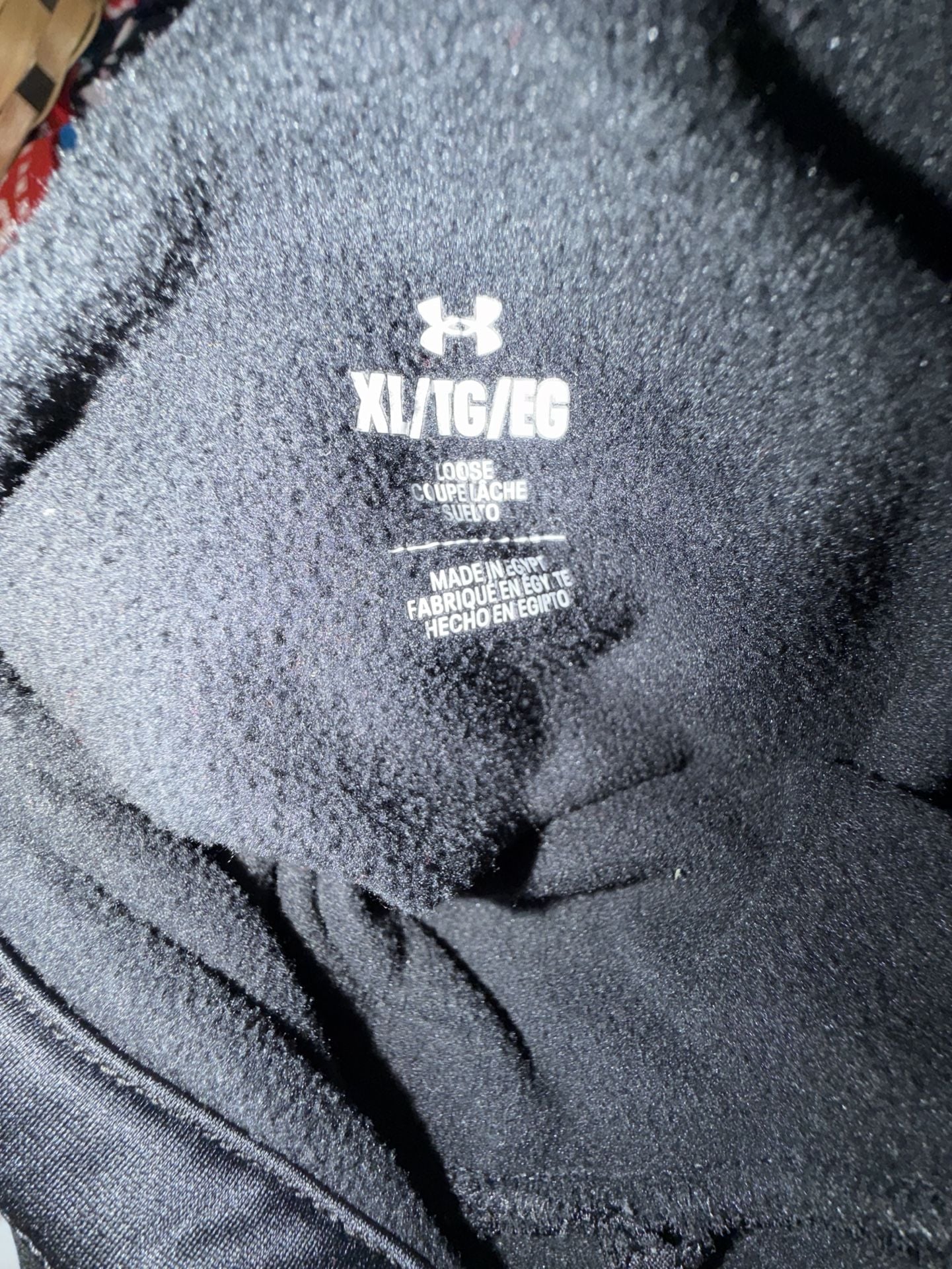 Under Armour Big Logo Fleece Hoodie Black Pink 7