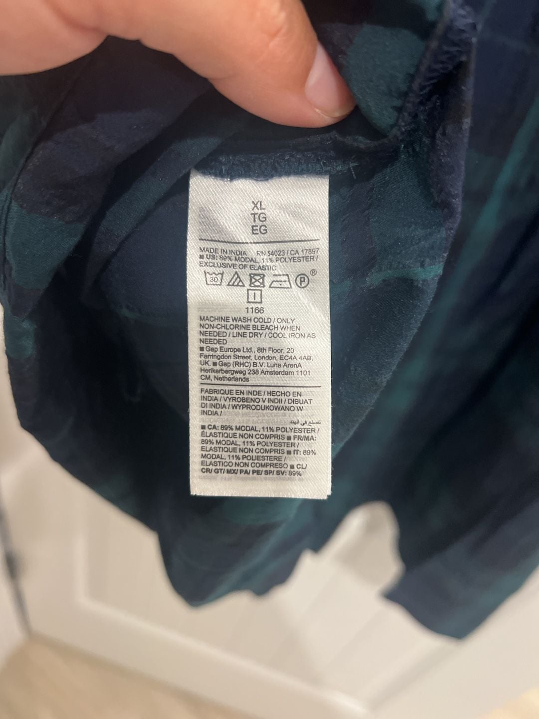 Old Navy Green Plaid Long-Sleeve Smocked Bodice Mini Dress 7