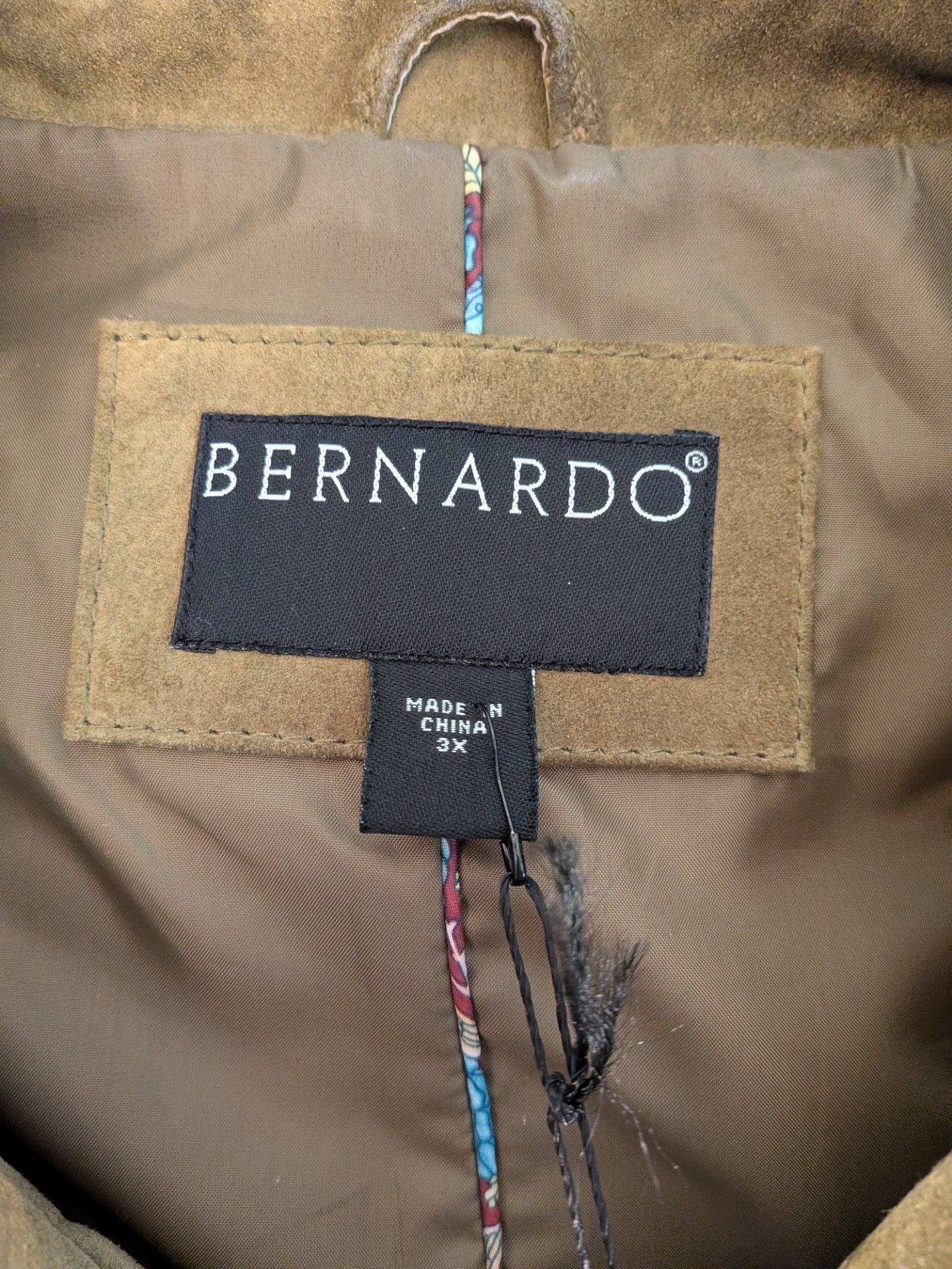 Bernardo Suede Olive Green Button Front Jacket 3X NWT 3