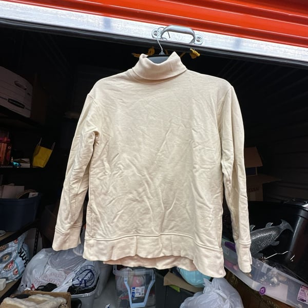 Urban Native Era Cream Turtleneck Long Sleeve Sweatshirt Size S