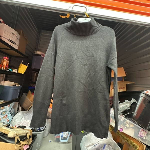 Saks Fifth Avenue Black Turtleneck Sweater Size S