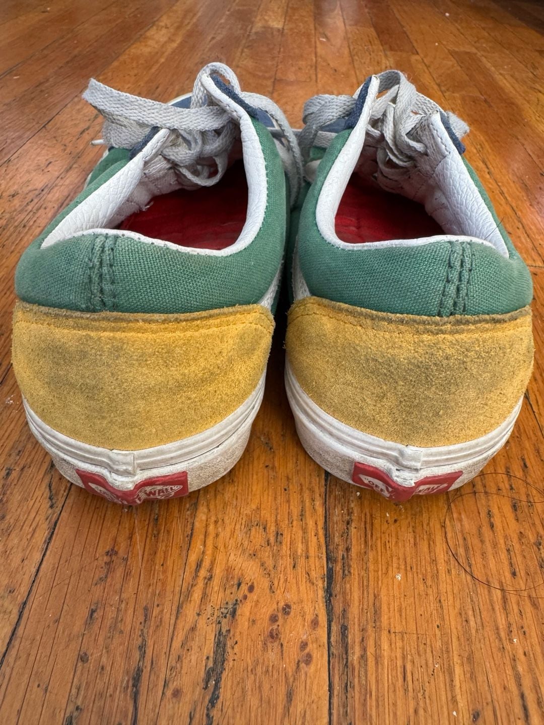 Vans Yacht Club Old Skool Color Block Skate Shoes Blue Green Yellow Men's 6 Women's 7.5 6