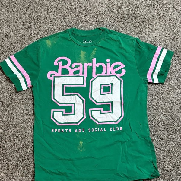 Barbie Sports and Social Club 59 Graphic T-Shirt Green XXS