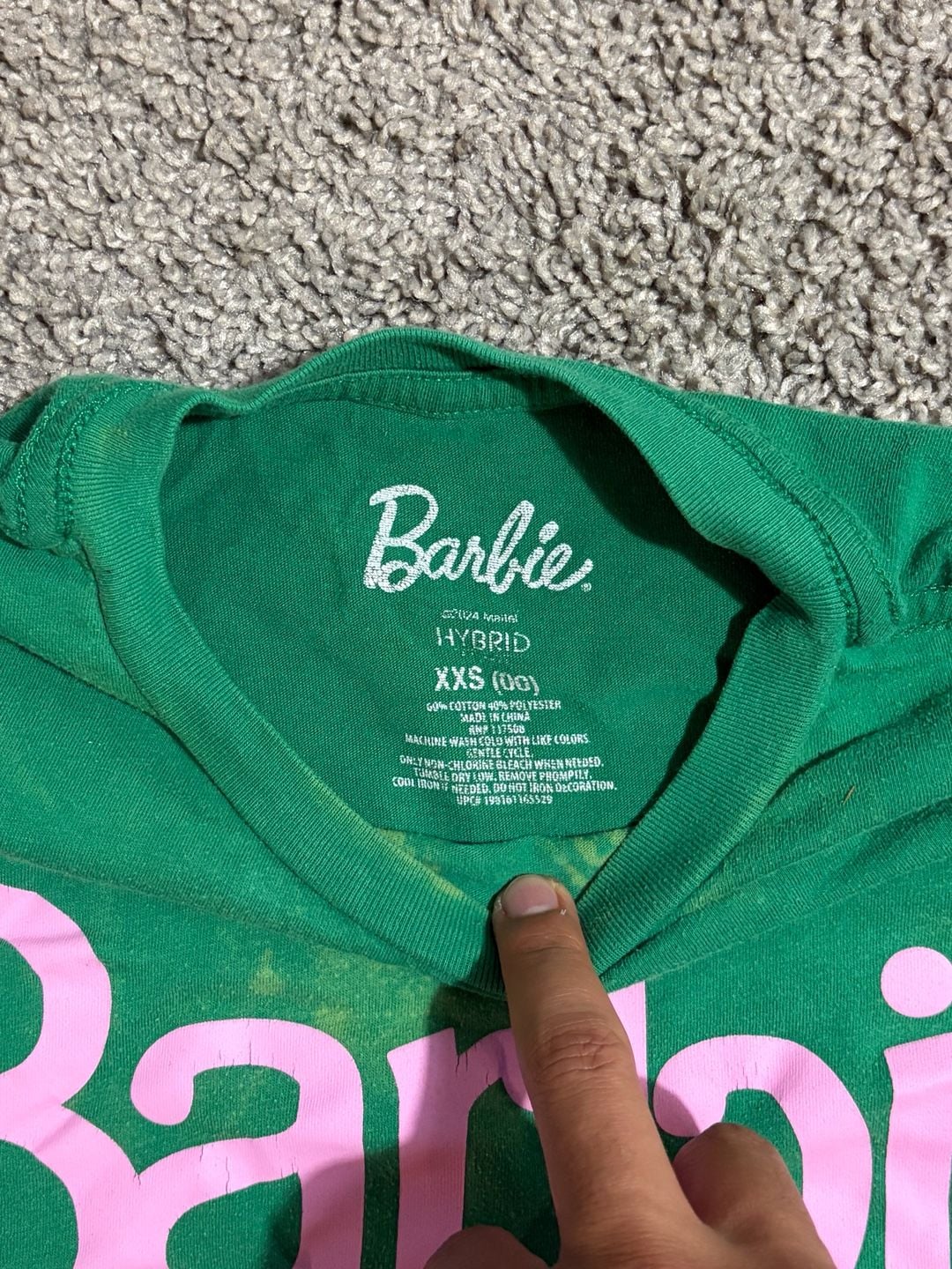 Barbie Sports and Social Club 59 Graphic T-Shirt Green XXS 5