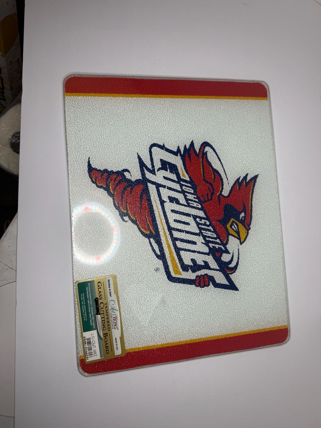 Iowa State Cyclones Tempered Glass Cutting Board 1