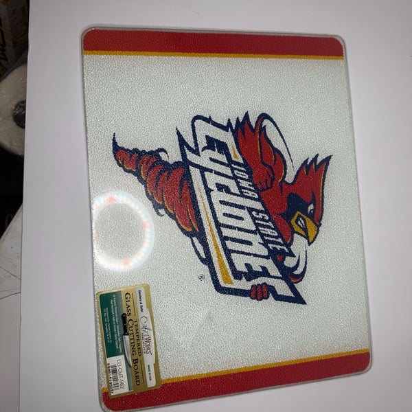 Iowa State Cyclones Tempered Glass Cutting Board