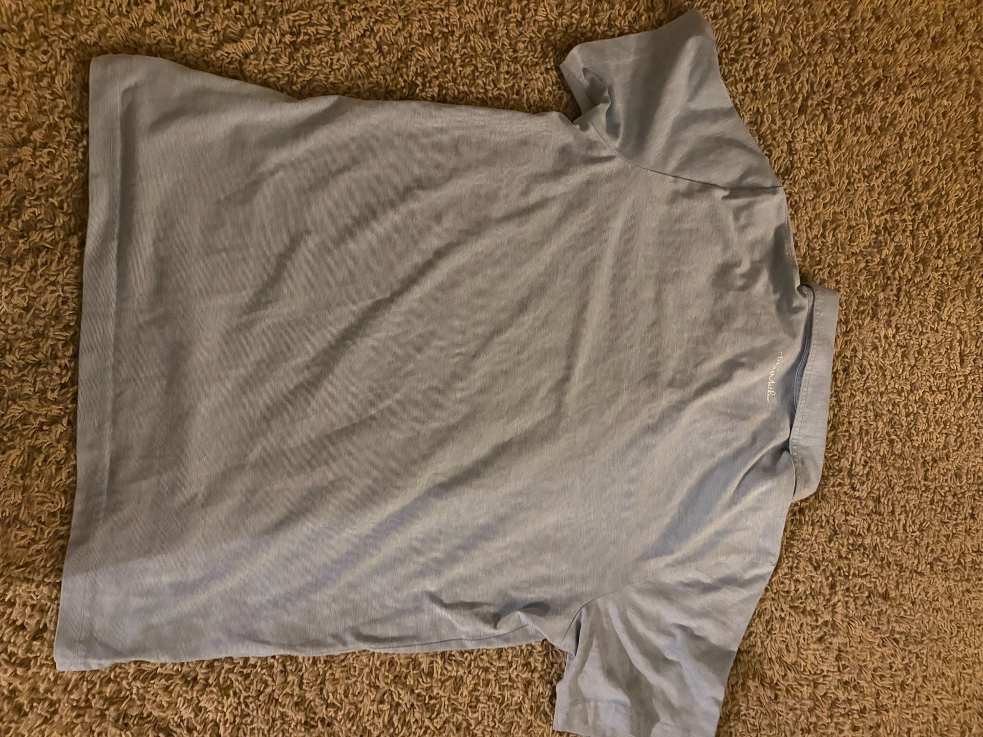 TravisMathew Blue Short Sleeve Polo Golf Shirt Men's Size L 3