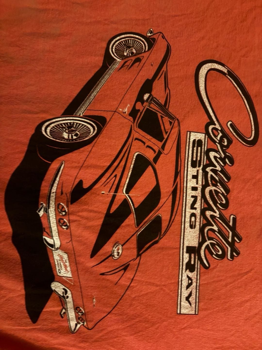 Red Jacket General Motors Corvette Sting Ray Vintage T-Shirt 3