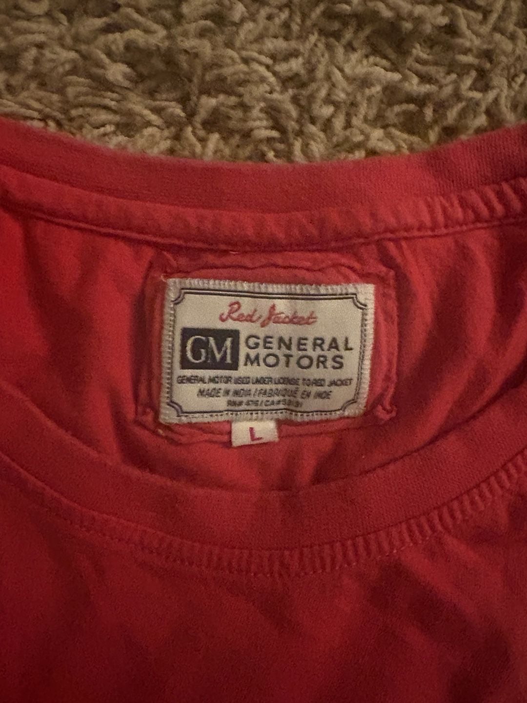 Red Jacket General Motors Corvette Sting Ray Vintage T-Shirt 4