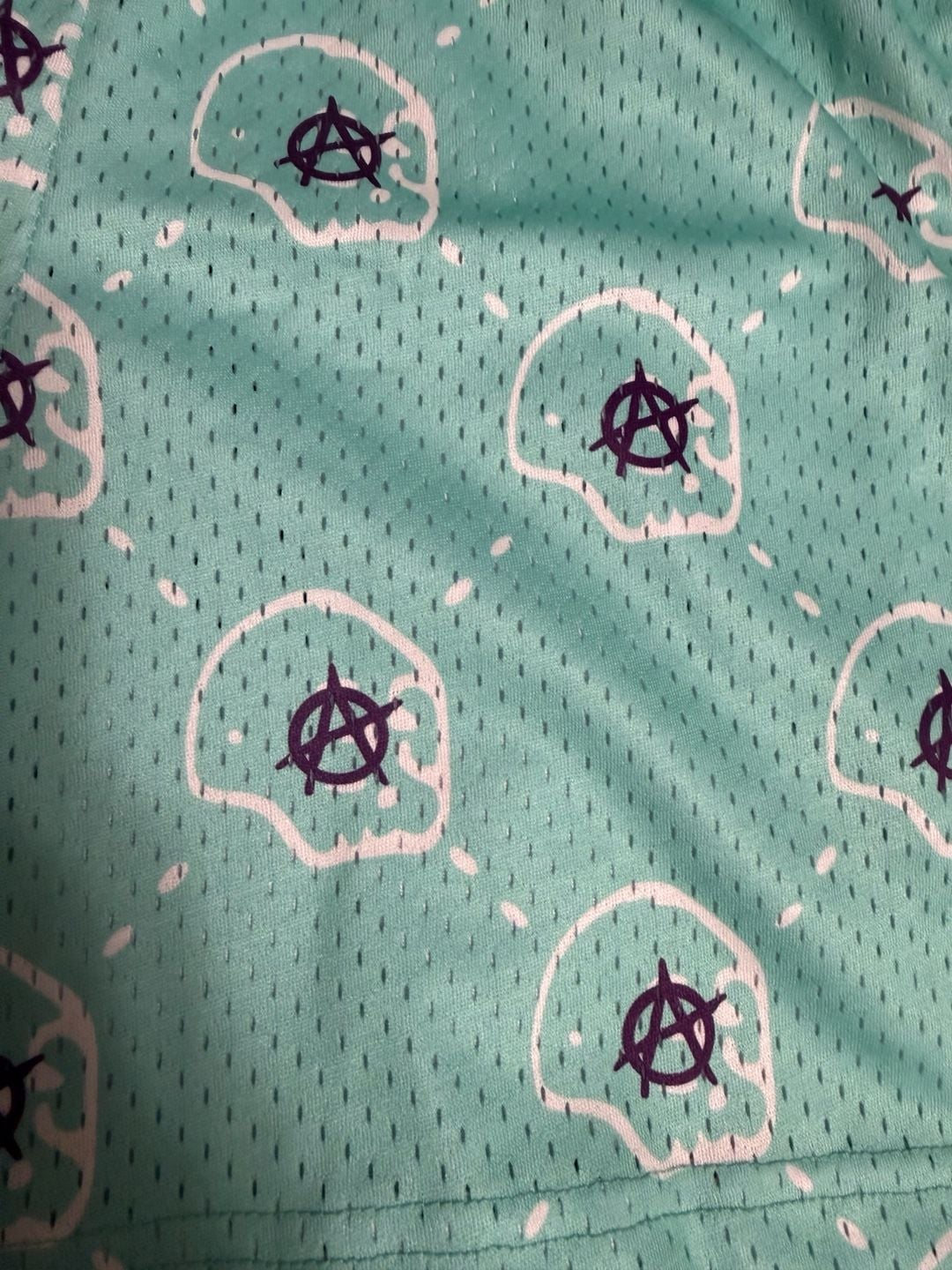 Bravest Studios Anarchy Skull Mesh Shorts 3