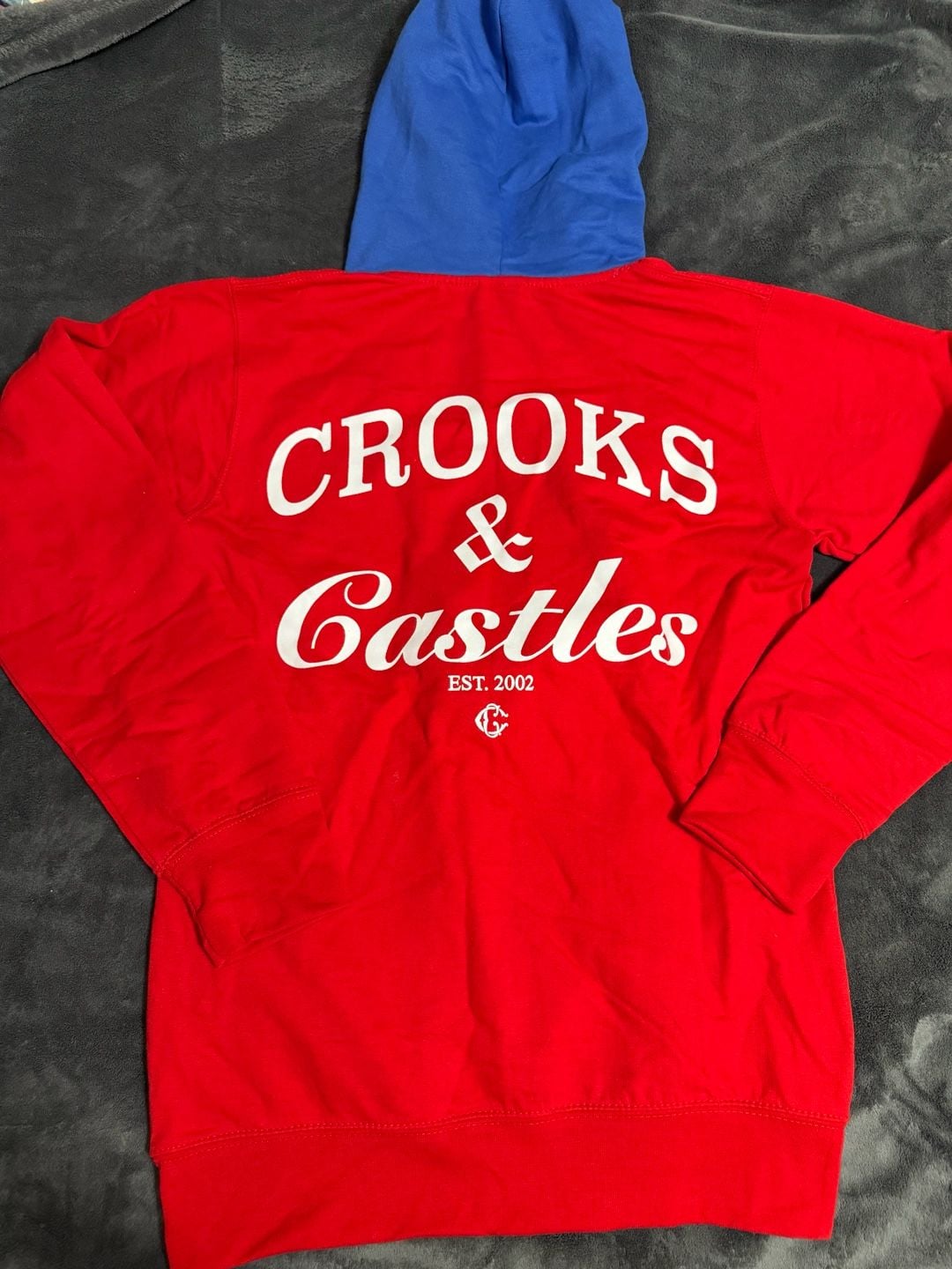 Crooks & Castles Red and Blue Hoodie 4