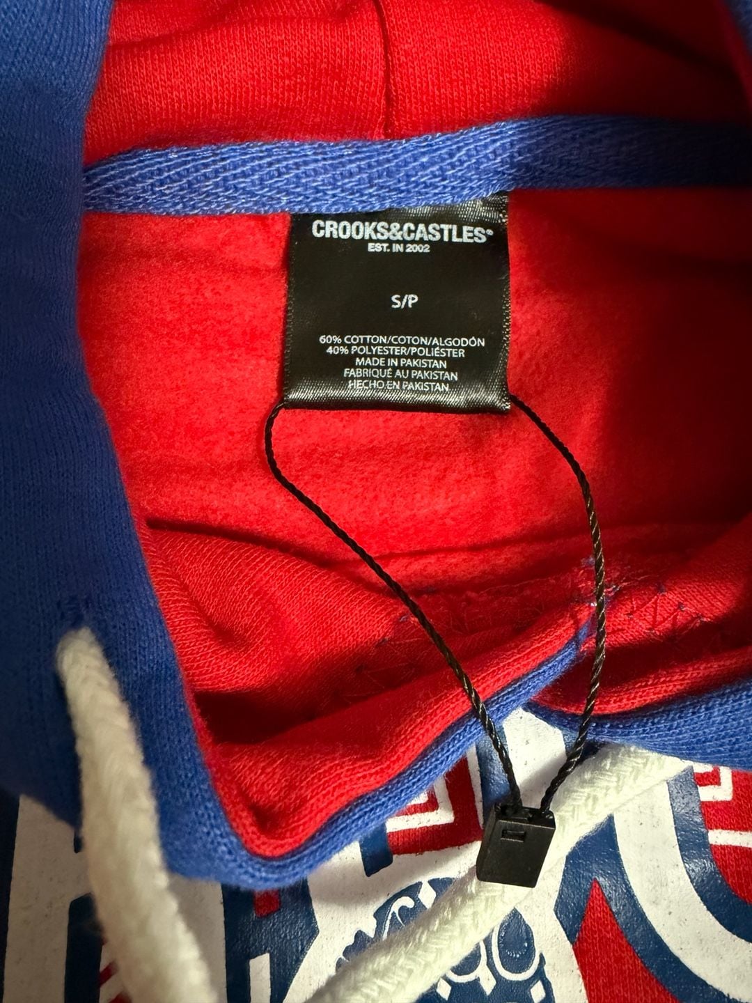 Crooks & Castles Red and Blue Hoodie 5
