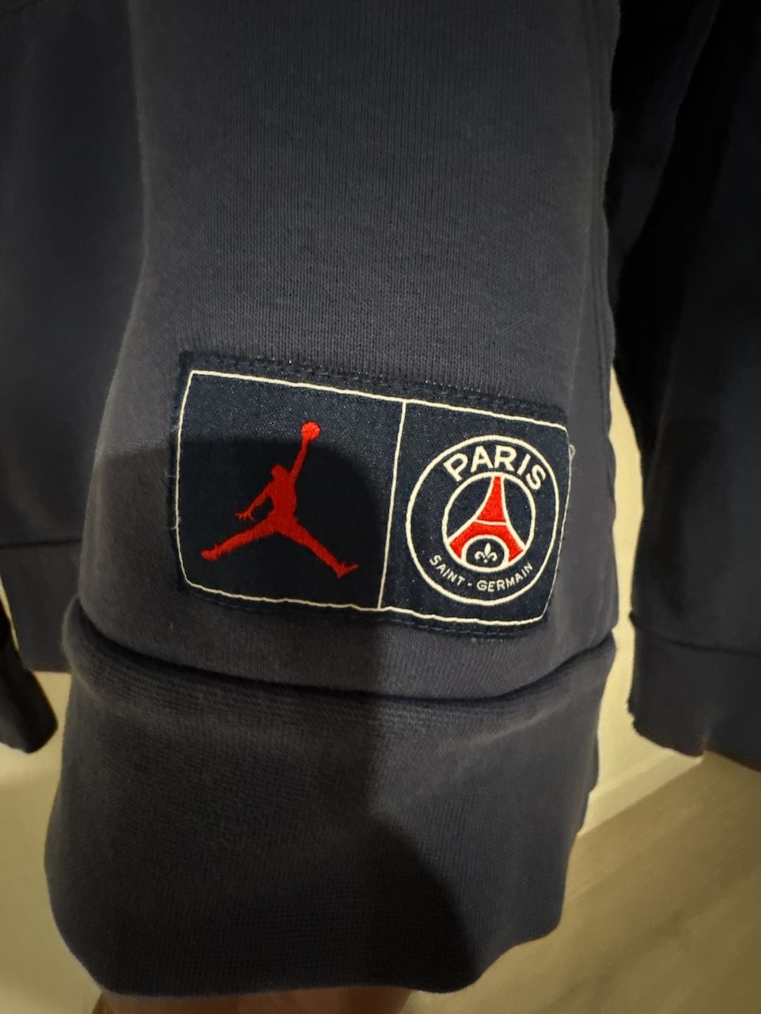 Jordan x Paris Saint-Germain PSG Big Logo Men's Fleece Pullover Hoodie 3