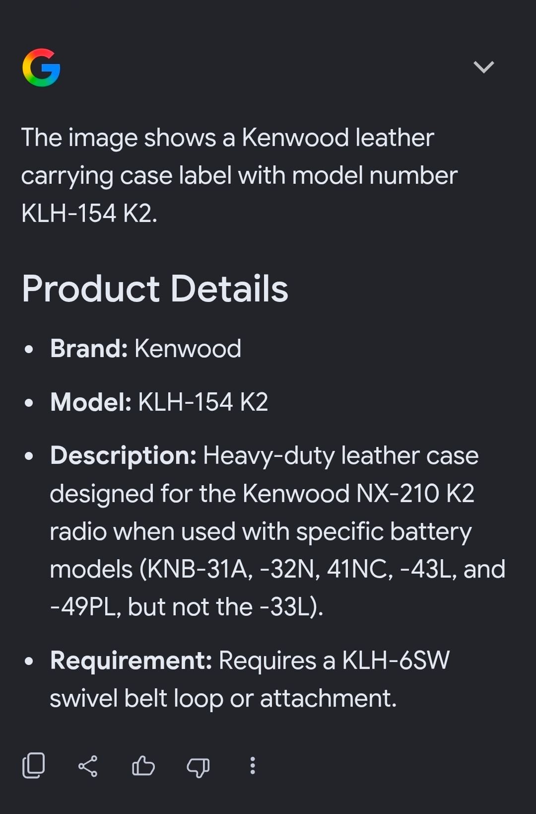 Kenwood KLH-154 K2 Heavy Duty Leather Carrying Case 6