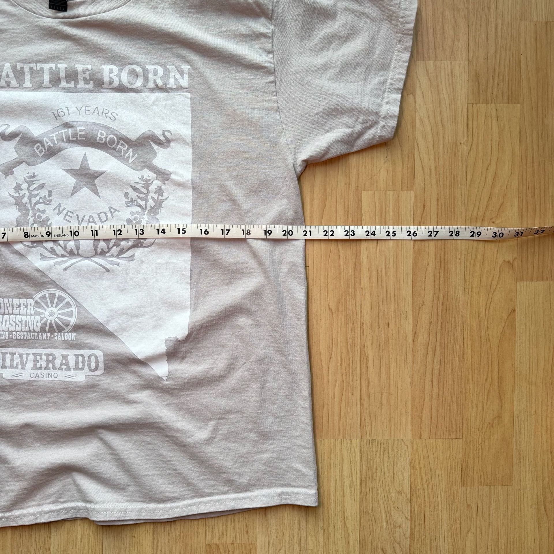 Battle Born Nevada Pioneer Crossing Silverado Casino T-Shirt Gray 5