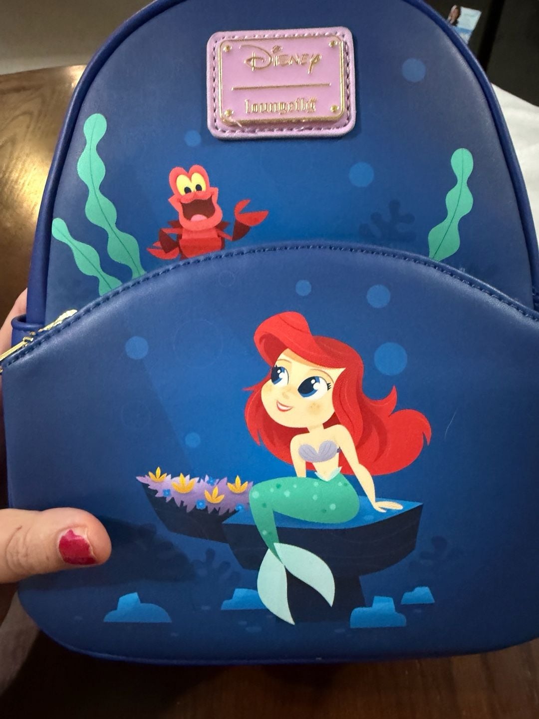 Loungefly Disney The Little Mermaid Ariel & Sebastian Mini Backpack 1