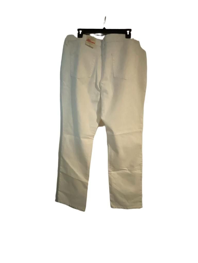 St. John's Bay Women's Straight Leg White Jeans 5